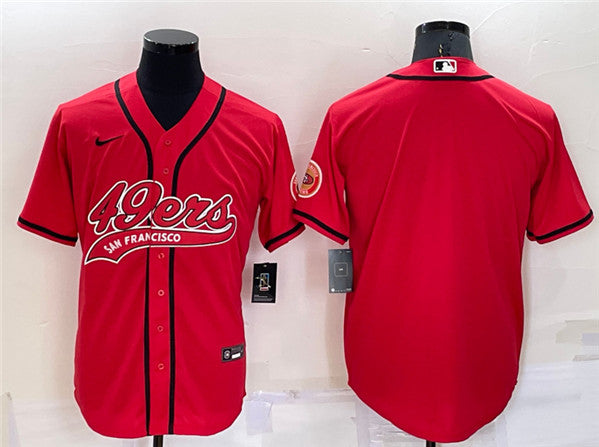 Custom San Francisco 49ers red jersey