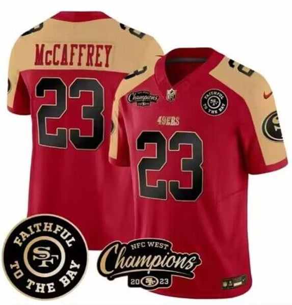 Custom San Francisco 49ers red FUSE jersey