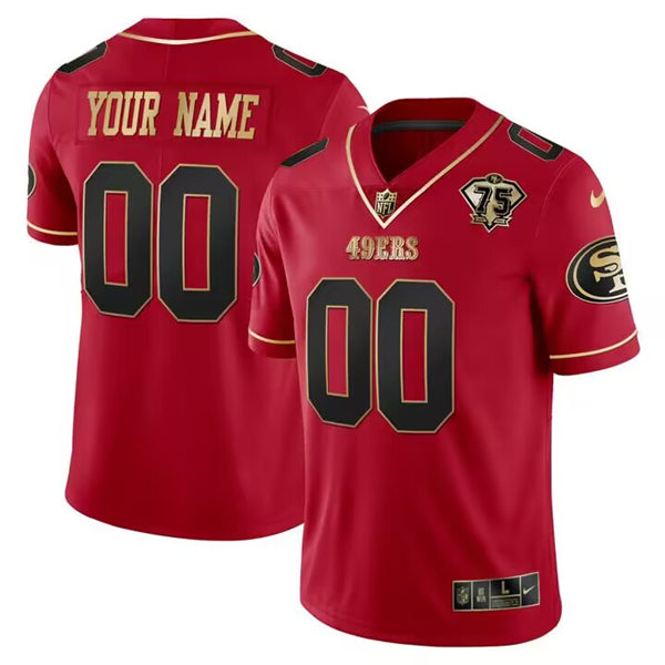 Custom San Francisco 49ers red jersey