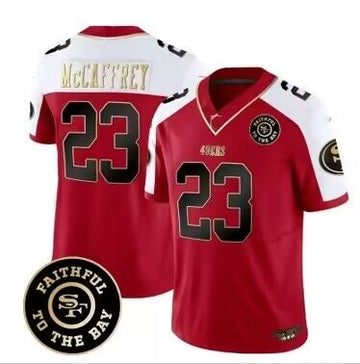 Custom San Francisco 49ers red-white FUSE jersey