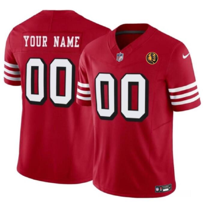 Custom San Francisco 49ers scarlet FUSE jersey