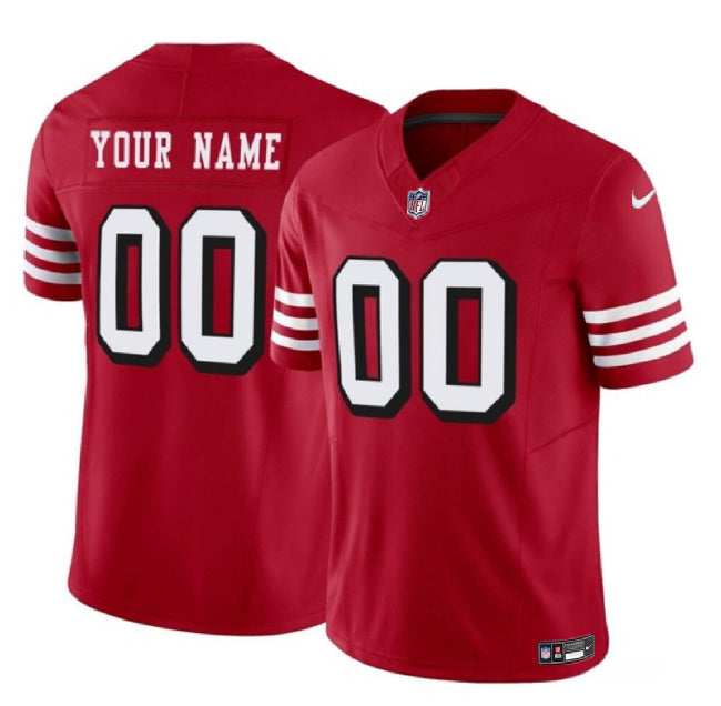 Custom San Francisco 49ers scarlet FUSE jersey