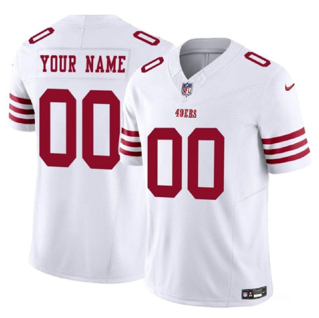 Custom San Francisco 49ers white FUSE jersey