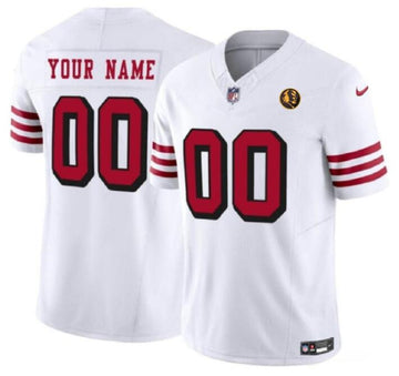 Custom San Francisco 49ers white FUSE jersey