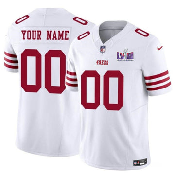 Custom San Francisco 49ers white FUSE jersey