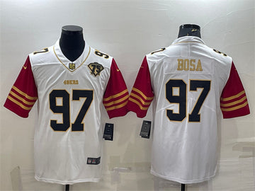 Custom San Francisco 49ers white jersey