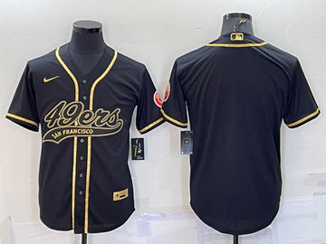 Custom San Francisco 49ers black jersey