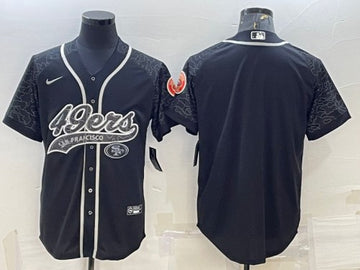 Custom San Francisco 49ers black jersey