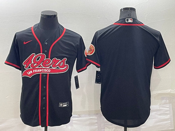 Custom San Francisco 49ers black jersey
