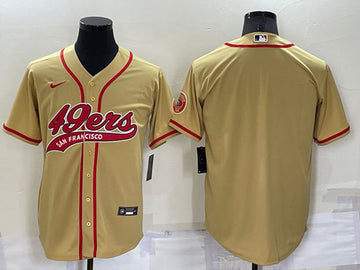 Custom San Francisco 49ers gold jersey