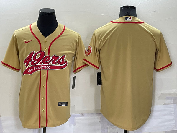 Custom San Francisco 49ers gold jersey