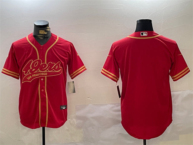 Custom San Francisco 49ers red jersey