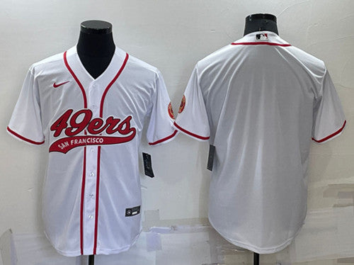 Custom San Francisco 49ers white jersey