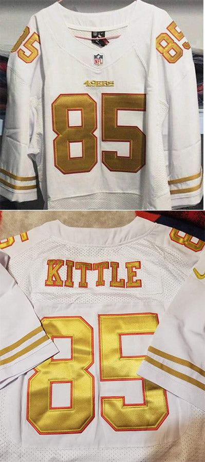 Custom San Francisco 49ers white jersey