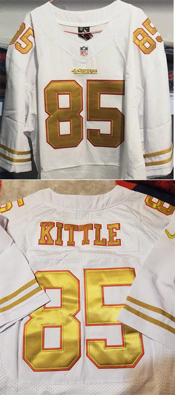 Custom San Francisco 49ers white jersey