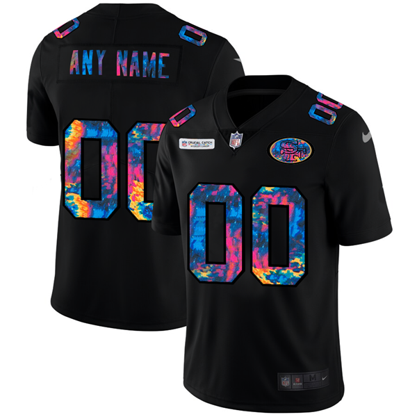 Custom San Francisco 49ers black jersey