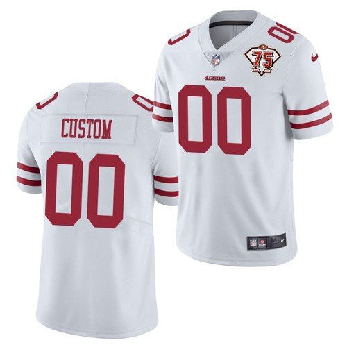Custom San Francisco 49ers white jersey