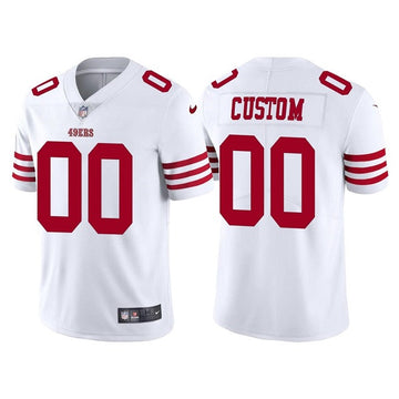Custom San Francisco 49ers white jersey