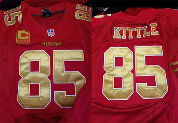 Custom San Francisco 49ers gold jersey