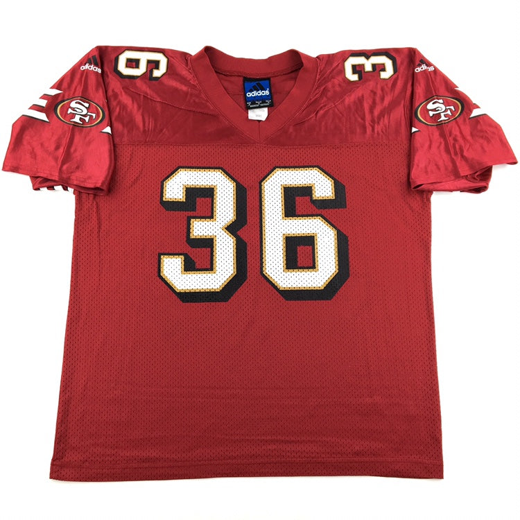 San Francisco 49ers red Throwback jersey