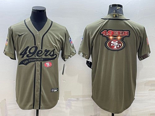 San Francisco 49ers olive Salute To Service jersey