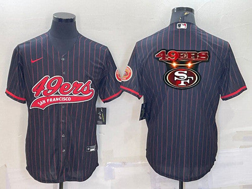 Team Big Logo San Francisco 49ers black jersey