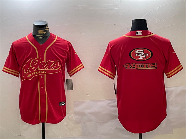 Team Big Logo San Francisco 49ers red jersey