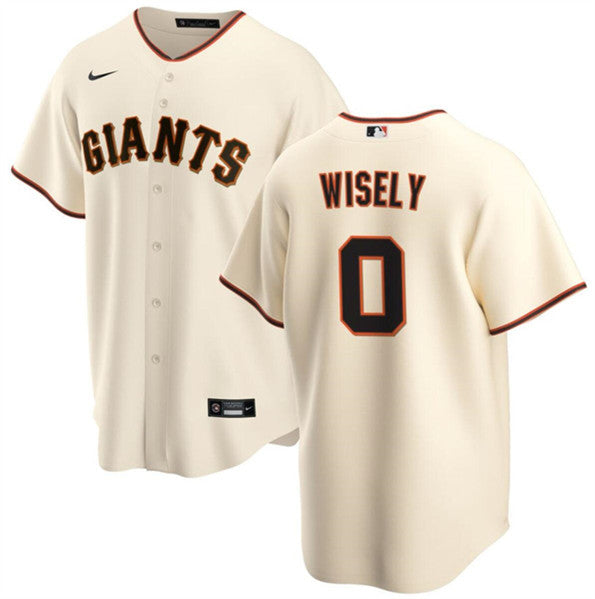 Brett Wisely San Francisco Giants cream jersey