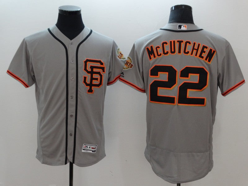 Andrew McCutchen San Francisco Giants gray jersey