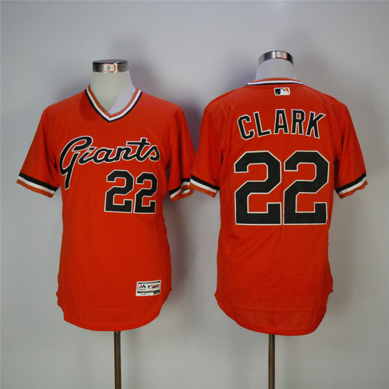 Will Clark San Francisco Giants orange jersey