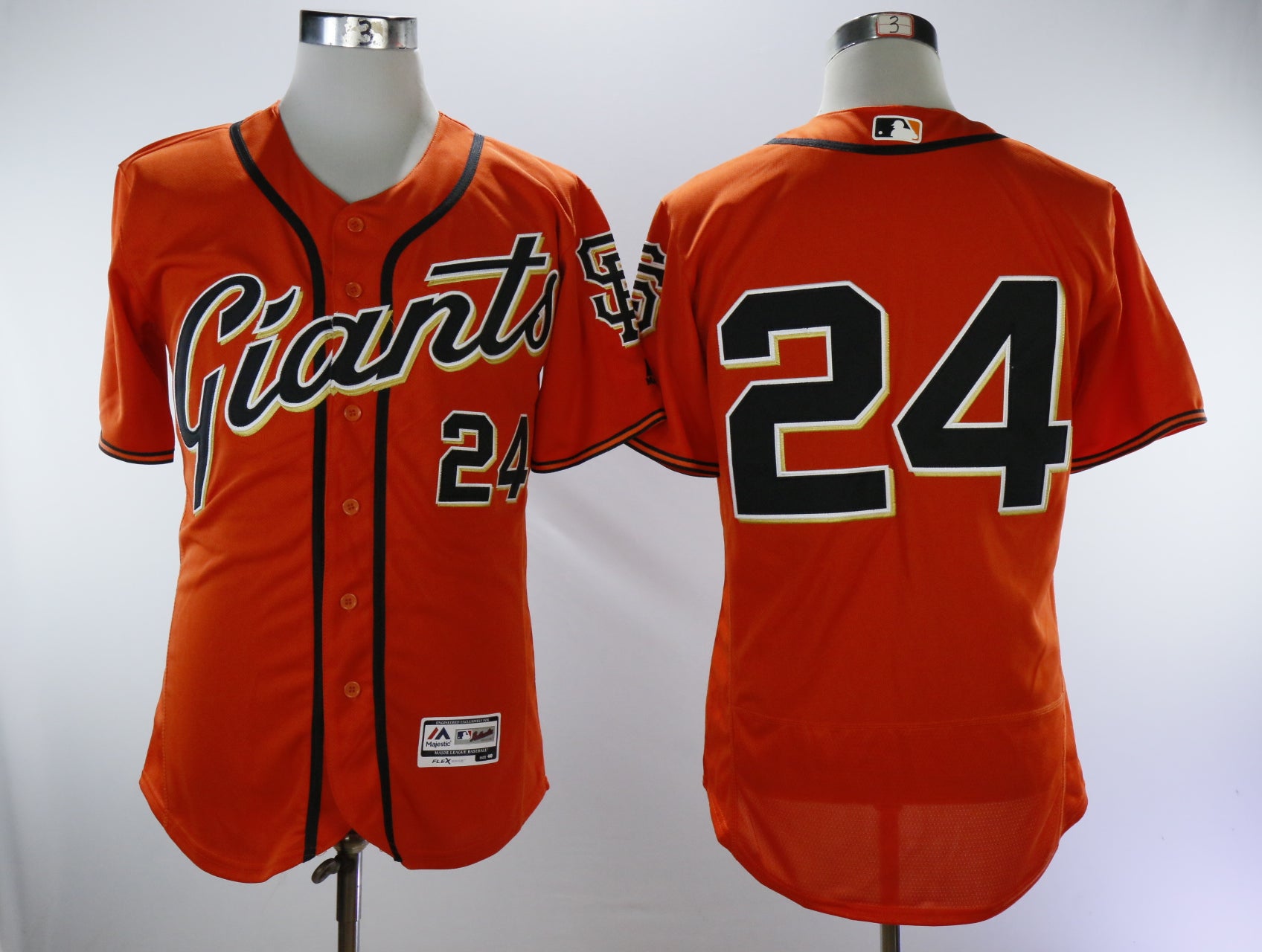 Willie Mays San Francisco Giants orange Throwback jersey