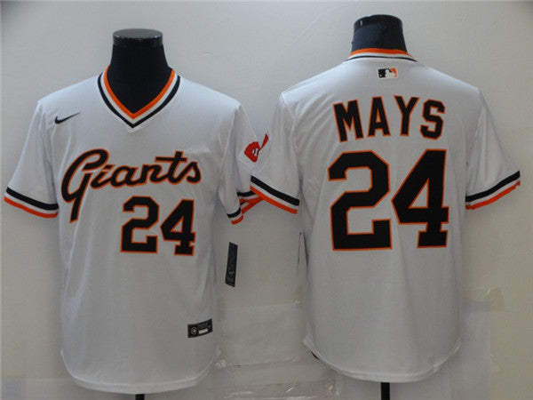 Willie Mays San Francisco Giants white jersey