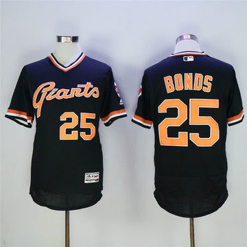 Barry Bonds San Francisco Giants black Throwback jersey