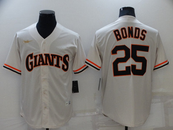 Barry Bonds San Francisco Giants cream jersey