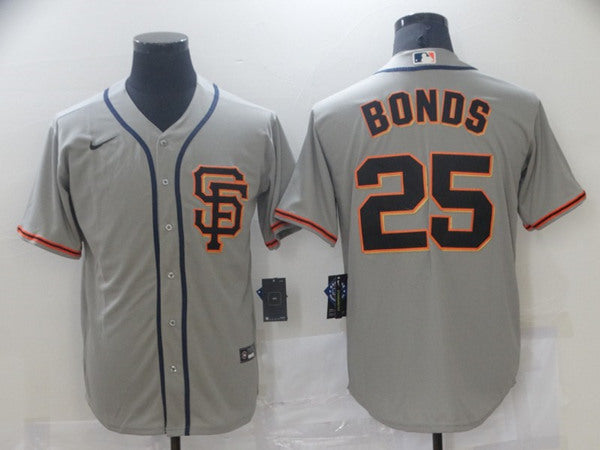 Barry Bonds San Francisco Giants gray jersey