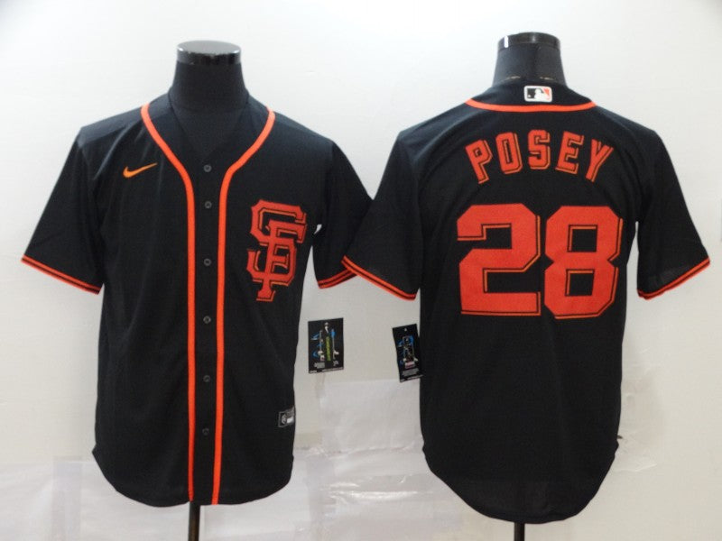 Buster Posey San Francisco Giants black jersey