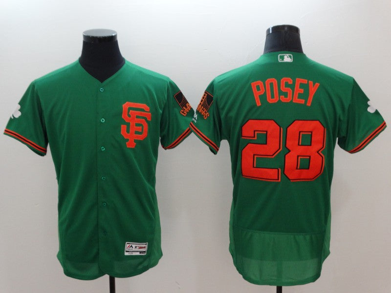 Buster Posey San Francisco Giants green jersey
