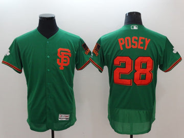 Buster Posey San Francisco Giants green jersey