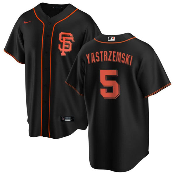 Mike Yastrzemski San Francisco Giants black jersey