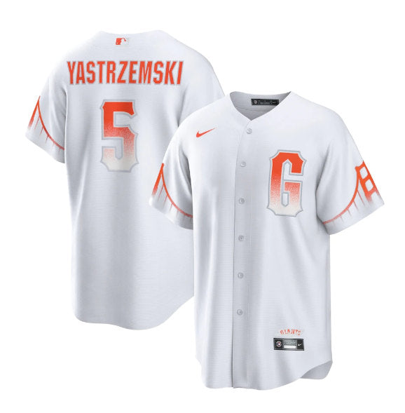 Mike Yastrzemski San Francisco Giants white City Connect jersey