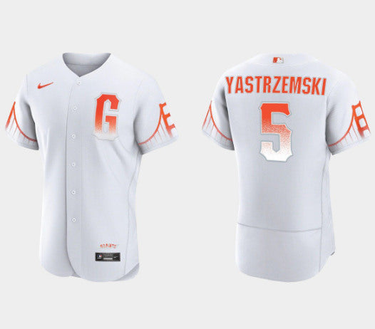Mike Yastrzemski San Francisco Giants white City Connect jersey