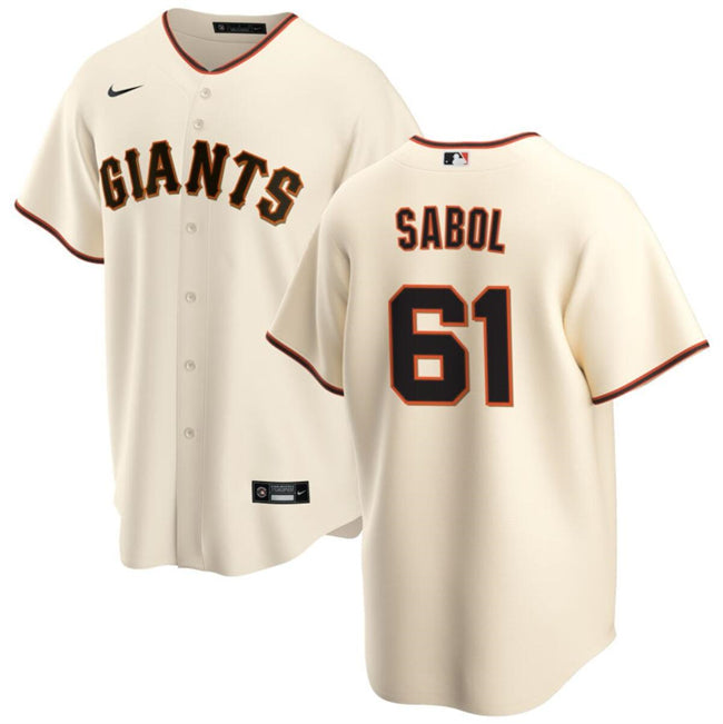 Blake Sabol San Francisco Giants cream jersey