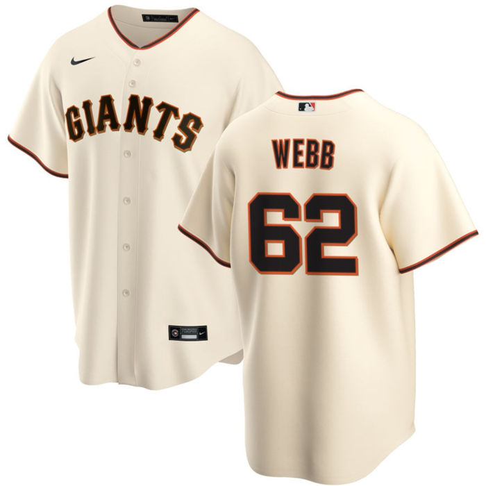 Logan Webb San Francisco Giants cream jersey