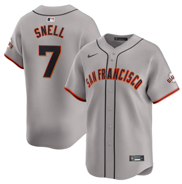 Blake Snell San Francisco Giants gray Away jersey