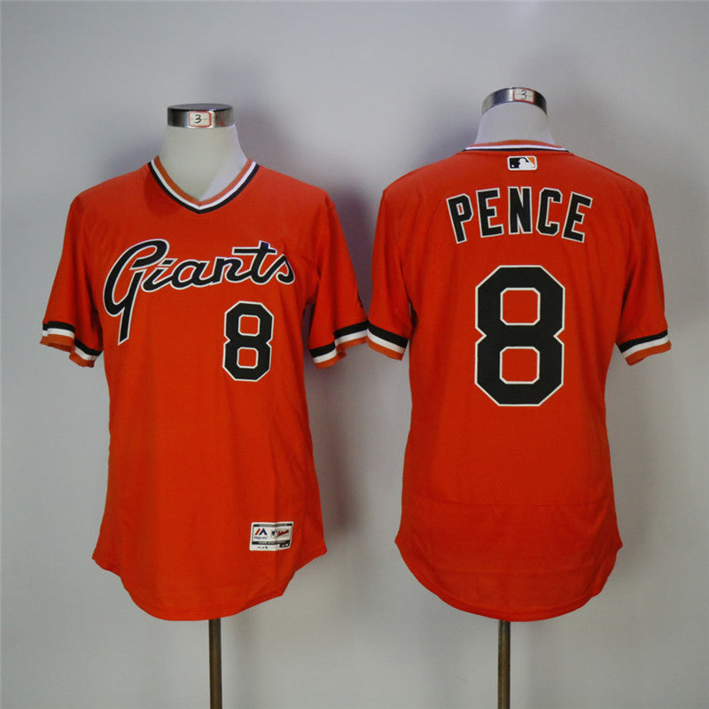 Hunter Pence San Francisco Giants orange Throwback jersey