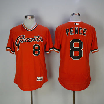 Hunter Pence San Francisco Giants orange Throwback jersey