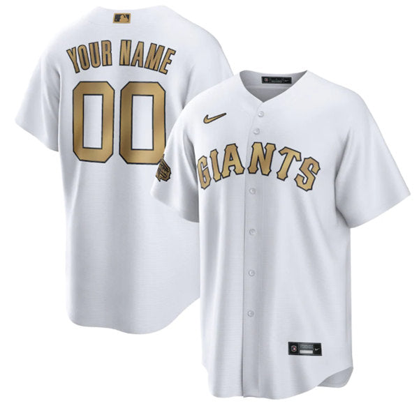 Custom San Francisco Giants white All-Star jersey