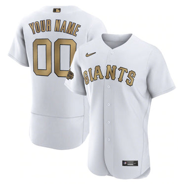 Custom San Francisco Giants white All-Star jersey
