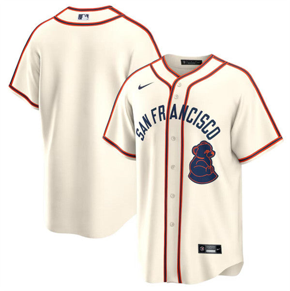 Custom San Francisco Giants cream Classic jersey