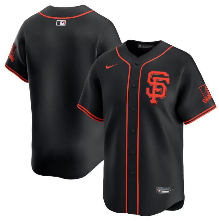 Blank Lee San Francisco Giants black Alternate jersey